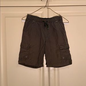 Gymboree boys dark green cargo shorts